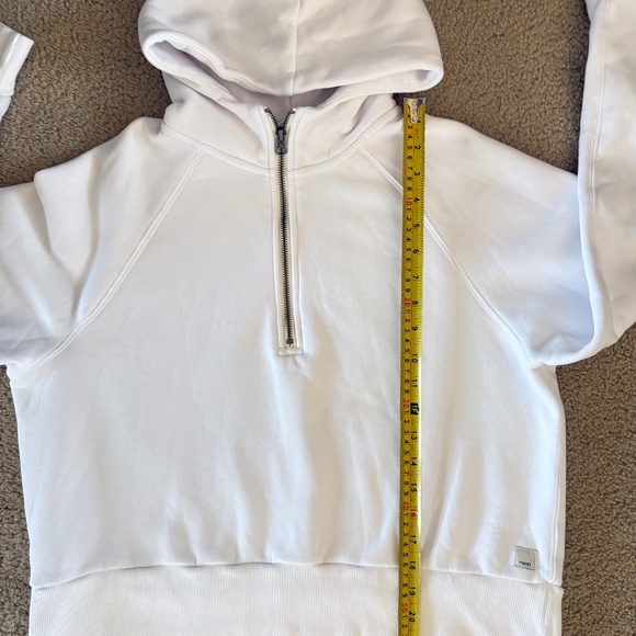 Vuori Restore Half Zip Hoodie White Size M - Picture 12 of 15